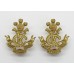 Pair of King's Colonials Gilt Collar Badges