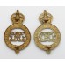 Pair of Grenadier Guards Shoulder Titles - King's Crown