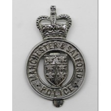 Manchester & Salford Police Cap Badge - Queen's Crown