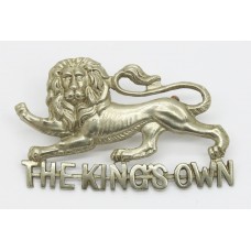 The King's Own (Royal Lancaster) Regiment Volunteers White Metal Cap Badge