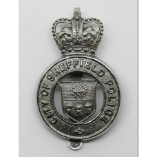 Sheffield City Police Cap Badge - Queen's Crown