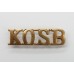 King's Own Scottish Borderers (K.O.S.B.) Shoulder Title