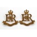 Pair of Military Provost Staff Corps Collar Badges - Queen's Crown