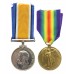 WW1 British War & Victory Medal Pair - Pte. D. Gittings, Devonshire Regiment
