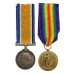 WW1 British War & Victory Medal Pair - Pte. C.W. Harris, Gloucestershire Regiment