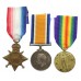 WW1 1914-15 Star Medal Trio - Pte. J. Brannelly, South Lancashire Regiment - Wounded In Action