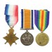 WW1 1914-15 Star Medal Trio - Pte. J. Brannelly, South Lancashire Regiment - Wounded In Action