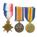 WW1 1914-15 Star Medal Trio - Pte. J. Brannelly, South Lancashire Regiment - Wounded In Action