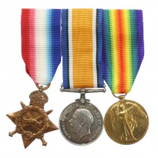 WW1 1914-5 Star Medal Trio - S.H. Lutkins, A.B., Royal Navy