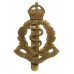 Royal Army Medical Corps (R.A.M.C.) Brass Cap Badge - King's Crown