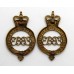 Pair of Grenadier Guards Shoulder Titles - Queen's Crown