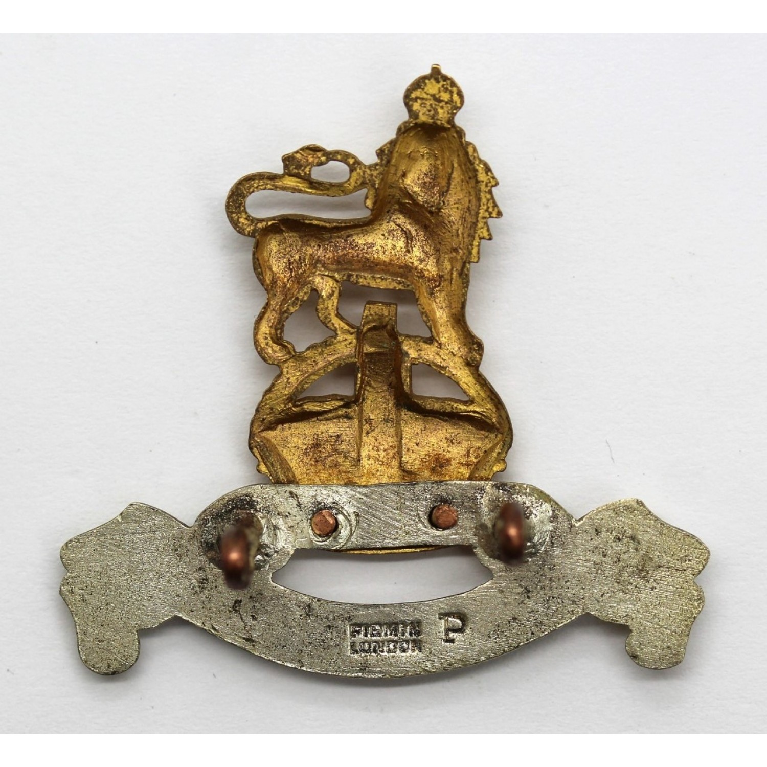 Royal Army Pay Corps Officer's Dress Cap Badge - King's Crown
