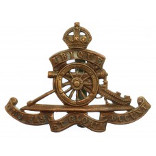 Royal Artillery Cap Badge - King's Crown