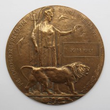 WW1 Memorial Plaque (Death Penny) - John Kirby