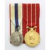 1977 Elizabeth II Silver Jubilee Medal (Canada) and Canadian Forces Decoration Medal Pair - Capt. T.V. Smallman
