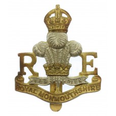 Royal Monmouthshire Royal Engineers (Militia) Cap Badge - King's Crown