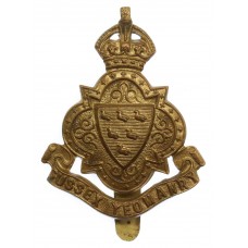 Sussex Yeomanry Cap Badge - King's Crown