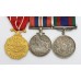 WW2 Canadian Volunteer Service Medal, War Medal and Canadian Forces Decoration Group of Three - S/Sgt. L.J. Green