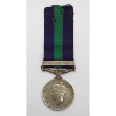 General Service Medal (Clasp - Palestine) - Sgln. J. Henderson, Royal Signals