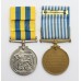 Queen's Korea and UN Korea Casualty Medal Pair - Gnr. M. Banbury, Royal Artillery - Died of Wounds