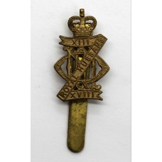 13th/18th Royal Hussars Cap Badge - Queen's Crown