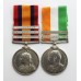 Queen's South Africa (Clasps - Cape Colony, Paardeberg, Transvaal) and King's South Africa (Clasps - South Africa 1901, South Africa 1902) Medal Pair - Pte. J.W. Hill, 2nd Bn. Lincolnshire Regiment