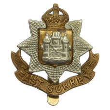 East Surrey Regiment Cap Badge - King's Crown