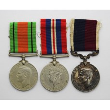 WW2 Defence Medal, War Medal and RAF Long Service & Good Conduct Medal Group - Sgt. W.W. Vaughan, Royal Air Force