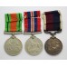 WW2 Defence Medal, War Medal and RAF Long Service & Good Conduct Medal Group - Sgt. W.W. Vaughan, Royal Air Force