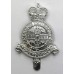 Cambridge University O.T.C. Anodised (Staybrite) Cap Badge - Queen's Crown