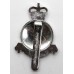 Cambridge University O.T.C. Anodised (Staybrite) Cap Badge - Queen's Crown