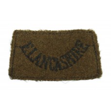 East Lancashire Regiment (E. LANCASHIRE) WW2 Cloth Slip On Shoulder Title