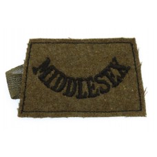 Middlesex Regiment (MIDDLESEX) WW2 Cloth Slip On Shoulder Title