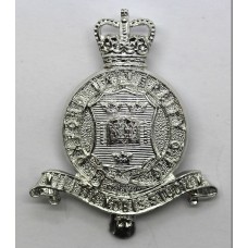 Oxford University O.T.C. Anodised (Staybrite) Cap Badge - Queen's Crown