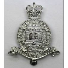 Oxford University O.T.C. Anodised (Staybrite) Cap Badge - Queen's Crown