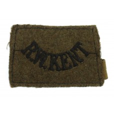 Royal West Kent Regiment (R.W.KENT) WW2 Cloth Slip On Shoulder Title