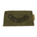Cheshire Regiment (CHESHIRE) WW2 Cloth Slip On Shoulder Title