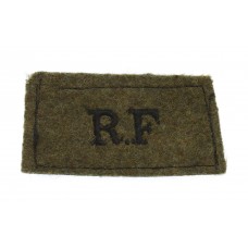 Royal Fusiliers (R.F.) WW2 Cloth Slip On Shoulder Title