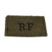 Royal Fusiliers (R.F.) WW2 Cloth Slip On Shoulder Title