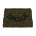 Lincolnshire Regiment (LINCOLN) WW2 Cloth Slip On Shoulder Title