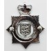 States of Jersey Police Senior Officer's Enamelled Cap Badge - Queen's Crown