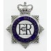 Greater Manchester Police Senior Officer's Enamelled Cap Badge - Queen's Crown