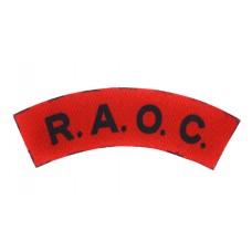 Royal Army Ordnance Corps (R.A.O.C.) WW2 Printed Shoulder Title
