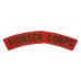 Pioneer Corps (PIONEER CORPS) WW2 Printed Shoulder Title