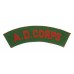 Army Dental Corps (A.D. CORPS) WW2 Printed Shoulder Title