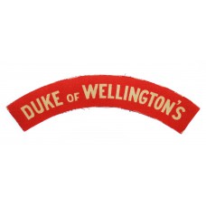 West Riding Regiment (DUKE of WELLINGTON'S) WW2 Printed Shoulder Title