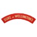 West Riding Regiment (DUKE of WELLINGTON'S) WW2 Printed Shoulder Title