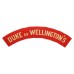 West Riding Regiment (DUKE of WELLINGTON'S) WW2 Printed Shoulder Title