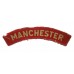 Manchester Regiment (MANCHESTER) WW2 Printed Shoulder Title