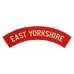 East Yorkshire Regiment (EAST YORKSHIRE) WW2 Printed Shoulder Title